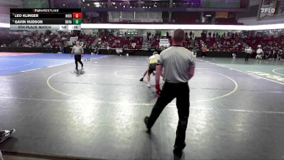 165 lbs 5th Place Match - Leo Klinger, Meridian vs Gavin Hudson, Borah