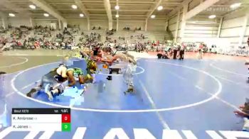 182 lbs Round Of 32 - Kenneth Ambrose, VA vs Karmello Jones, SC