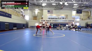 157 lbs Round 5 (6 Team) - Colby Eighinger, Northern Oklahoma College-Tonkawa vs Jack Lounsbury, Northwest College