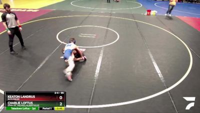 95 lbs Cons. Round 2 - Charlie Loftus, STMA (St. Michael/Albertville) vs Keaton Landrus, RLCC/Oklee