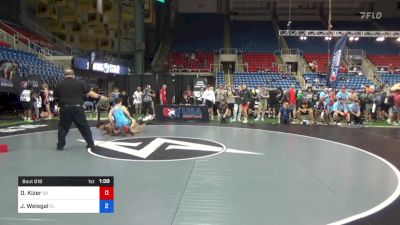 132 lbs Cons 64 #2 - Dimitri Kizer, Oklahoma vs Jaden Weisgal, Florida