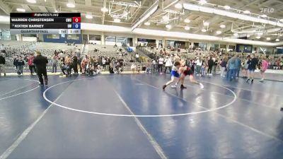 144 lbs Quarterfinal - Warren Christensen, Champions Wrestling Club vs Kixten Barney, Uintah Wrestling
