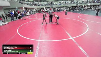 100 lbs Cons. Round 2 - Ben Huntley, Mollitium Wrestling Club vs Carver Crippen, DC Elite Wrestling