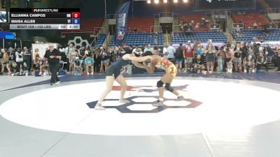 125 lbs Champ. Rd Of 128 - Ellianna Campos, New Mexico vs Maisa Allen, Vermont