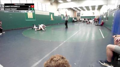 150 lbs Cons. Round 2 - James Ciccarella, Del Norte (San Diego) vs Chase Forgey, La Costa Canyon