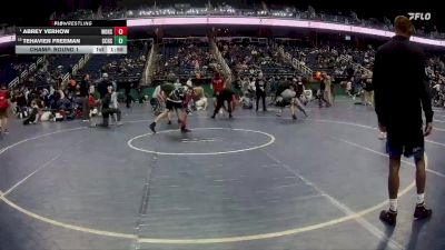 3A 113 lbs Champ. Round 1 - Abrey Verhow, White Oak High School vs Tehavien Freeman, Central Cabarrus High School