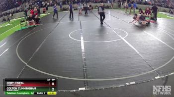 144 lbs Cons. Round 1 - Cory O`Neal, Pahrump Valley vs Colton Cunningham, Spring Creek