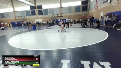 100lbs Cons. Round 6 - Alexa Phillips, R. A. Long (Girls) vs Emily Moa, Mount Baker (Girls)