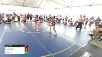 144 lbs Quarterfinal - Bryce Gonzales, Reverence Gappling vs Brendon Ko, NexGen RTC