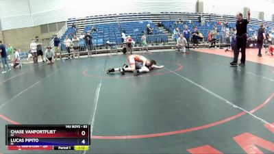 83 lbs Semifinal - Chase VanPortfliet, MI vs Lucas Pipito, IN