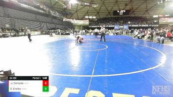 2A 120 lbs Quarterfinal - Jesus Campos, Centralia vs Owen Ensley, Sedro-Woolley