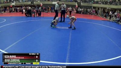 55 lbs Round 2 - Rosie Everman, Outlaw Wrestling Club vs Etta Burke, Cresco Youth Wrestling Club