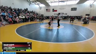 80 lbs Quarterfinal - Major Dodge, Rockwall-Heath vs Liam Czelusta, St. John`s School