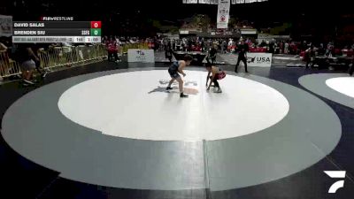 All Cadet Boys Freestyle Lower - 132 lbs Champ. Round 1 - David Salas vs Brenden Siu, South San Francisco Gator WC