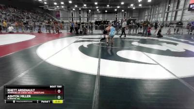 100 lbs Cons. Round 4 - Ashton Miller, Burbank WC vs Rhett Arsenault, Warriors Of Christ WOC- Wrestling