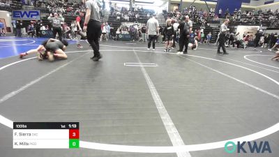 100 lbs Rr Rnd 5 - Fernando Sierra, OKC Saints Wrestling vs Kameron Mills, Piedmont