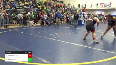 235 lbs Quarterfinal - Jaidyn Mikulak, Honsdale vs Bella White, Sharpsville