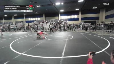 101 lbs Round Of 32 - Gabriela Martinez, Santa Ana HS vs Emmie Guitron, Rise