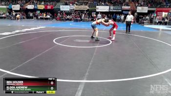 125 lbs Cons. Round 3 - Ben Houser, Wrangell Wolves vs Elden Andrew, Mt. Edgecumbe High School