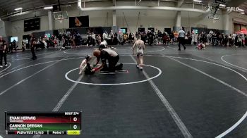 40 lbs Cons. Semi - Evan Herwig, Warhawks vs Cannon Deegan, SMWC Wolfpack