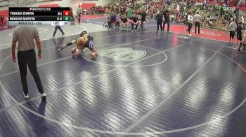 120 lbs Cons. Round 2 - Thiago Zurita, Hillsboro vs Mason Martin, Cleveland