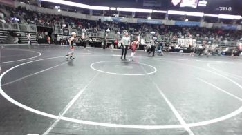 100 lbs Consi Of 8 #2 - Isaac Steiner, Cougar WC vs Paxton Hoffman, King Select Wr Ac