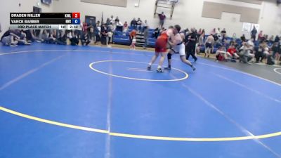 215 lbs 3rd Place Match - Draden Miller, Kuna Klub vs Vance Barber, Hawk Wrestling Club