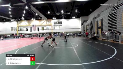 174A lbs Rr Rnd 1 - Matty Singleton, NC State vs Darrien Roberts, Oklahoma