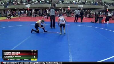 80 lbs Round 2 - Everett Oliphant, Crass Trained vs Reegan Corning, Pardeeville Boys Club