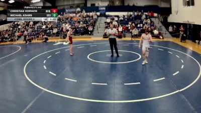 133 lbs Cons. Round 3 - Christian Horvath, Muhlenberg vs Michael Adams, Ursinus