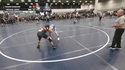 144 lbs Quarters - Michael Lopez, Mile High Wrestling Club vs Keaton Overcast, Repmo Wrestling Club