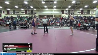 138 lbs Round 3 - Owen Hamer, Christian Brothers College vs Ryker Dengler, West Liberty