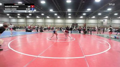 120 lbs Rr Rnd 2 - Hadley Heaster, LADY WARRIORS UNITED /BLACK 46:5 -GHSE vs Gianna Cafeo, PA West Yellow - GHSE