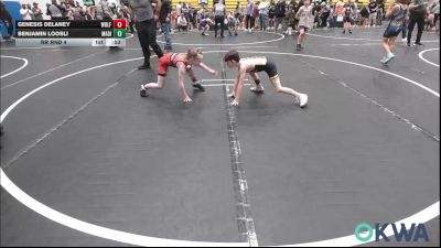 58-61 lbs Rr Rnd 4 - Genesis Delaney, Wolfpak Wrestling vs Benjamin Loosli, Madill Takedown