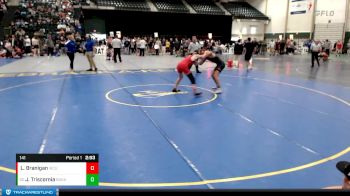 141 lbs Champ. Round 3 - Joseph Triscornia, Baker (Kan.) vs Logan Branigan, Western Colorado University