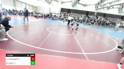 75-B lbs Semifinal - Jovani Campagna, Elite NJ vs Bryce Dulin, Virginia Slaughter House