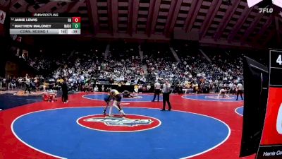 4A-106 lbs Cons. Round 1 - Jamie Lewis, Harris County vs Matthew Maloney, Marist School