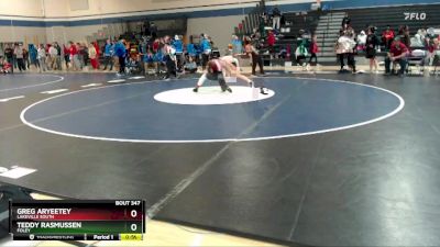 172 lbs Cons. Round 4 - Teddy Rasmussen, Foley vs Greg Aryeetey, Lakeville South