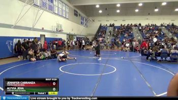 143 lbs Round 2 - Alyvia Jeha, Canyon High School vs Jennifer Carranza, Tustin High School