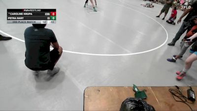 87-97 lbs 3rd Place Match - Caroline Krupa, P3 Warrior Wrestling Academy vs Petra Hart, Chatham Glenwood