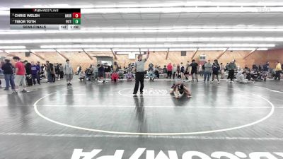 120 lbs Semifinal - Chris Welsh, Harrisburg vs Tibor Toth, Pittston