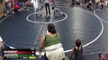 57 lbs Round 3 - Julian Palafox, Top Dog Wrestling Club vs Mia Dominguez, Crusader Wrestling