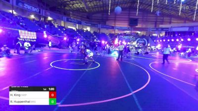 116 lbs Quarterfinal - Hyla King, Casper WC vs Ryland Huppenthal, Brighton WC