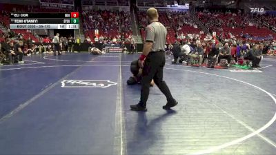 3A-175 lbs Cons. Round 2 - Eli Cox, Indianola vs Temi Otaniyi, Spencer