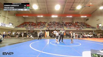 61 lbs Quarterfinal - Connor Carrington, Sallisaw Takedown Club vs Tracen Goins, G3 Grappling