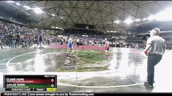 135 lbs Round 2 - Claire Hume, Whatcom Wrestling Academy vs Caylee Ward, Outlaw Wrestling Club