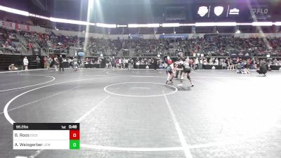 98.2 lbs Quarterfinal - Brooklyn Ross, Excelsior Springs Youth Wrestling vs Aubrie Weisgerber, Jackson County Wrestling Club
