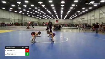 55 lbs Quarterfinal - Seth Glover, Vian Youth Wrestling vs Jj Thomas, Genesis