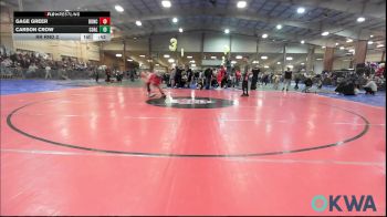 Rr Rnd 2 - Gage Greer, Duncan Demon Wrestling vs Carson Crow, Coalgate Wildcat Wrestling Club
