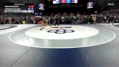 120 lbs Champ. Rd Of 128 - Kash Koopmans, IA vs Domenek Williams, MN